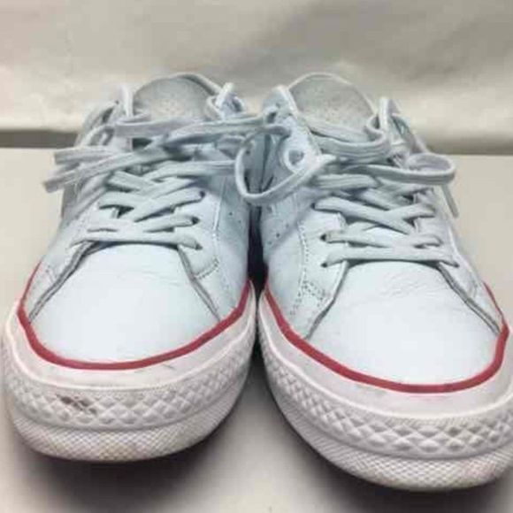 Converse One Star Ox Baby Blue Tint/Gym Red/White Unisex Size 10.5 - Picture 2 of 7